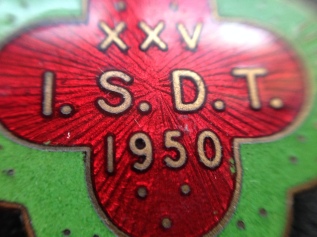 Lapel badge 25th ISDT 1950 (Speedtracktales Collection)