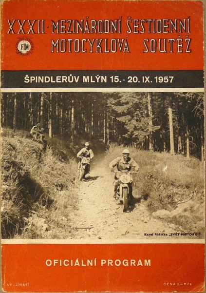 Image - Scanned cover of Official Programme ISDT 1957
