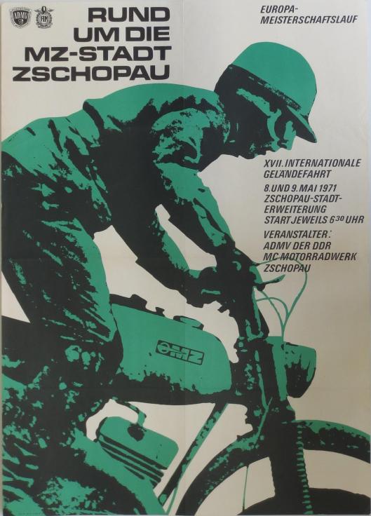 Photo - poster FIM European Enduro Championships Zschopau, East Germany 1972